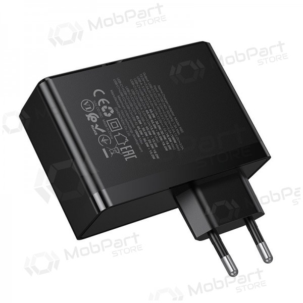 Cargador de teléfono Hoco N85 100 W 3x USB-C + USB-A negro