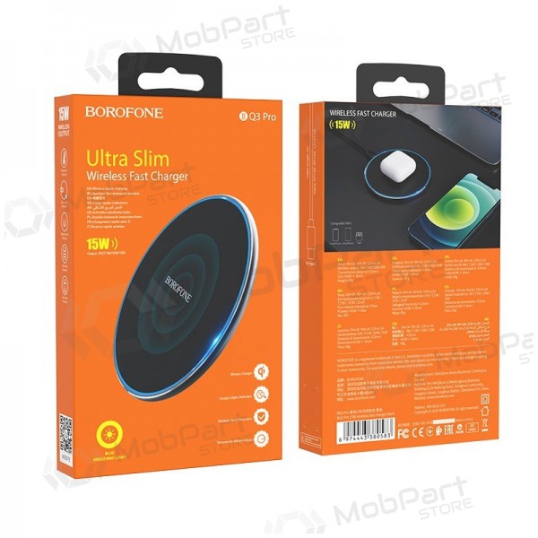 Cargador inalámbrico Borofone BQ3 Pro 15 W negro