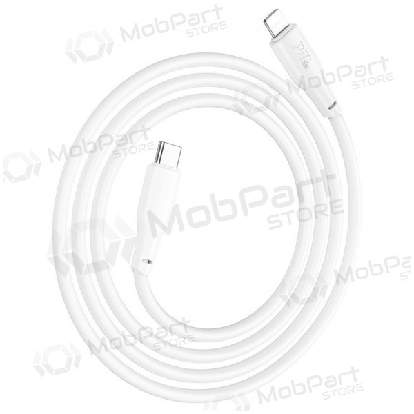 USB cable Hoco X93 60W USB-C to USB-C 1.0m blanco