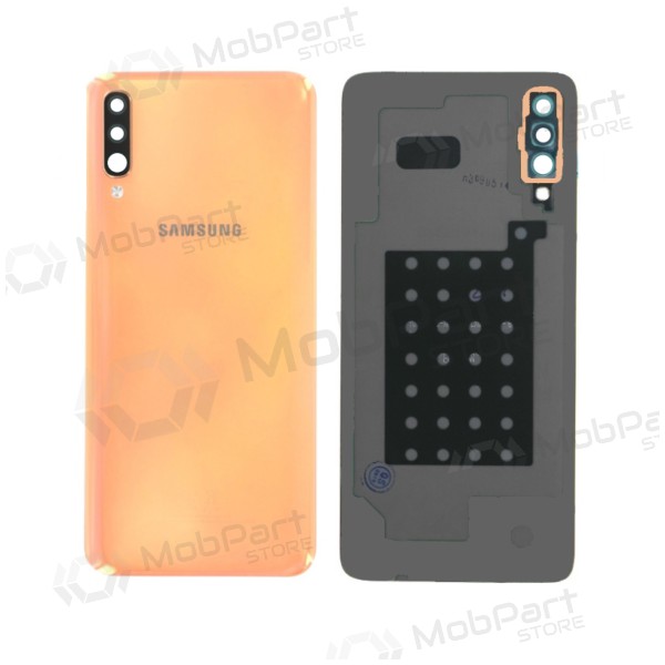 Samsung A505 Galaxy A50 2019 tapa trasera de la batería  (Coral Orange) (usada grade B, original)