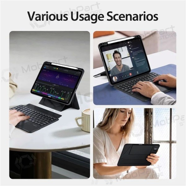 Funda para Apple iPad Pro 11 2024, 2025 con teclado - Dux Ducis DK (negra)