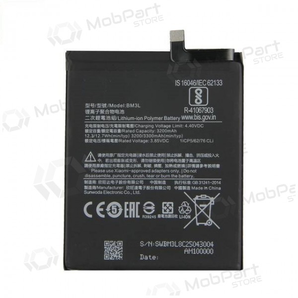 Xiaomi Mi 9 bateria, akumuliatorius (BM3L)