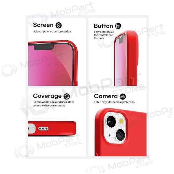 Funda para Apple iPhone 14 - Mercury Soft Feeling (rojo)