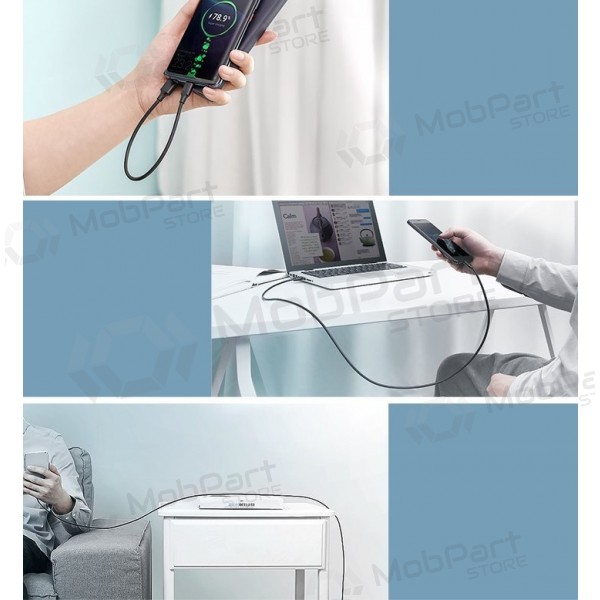 USB cable Ugreen US287 USB to USB-C 3A 1.0m negro