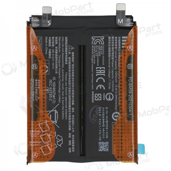 Xiaomi 11T Pro 5G bateria, akumuliatorius (BM58) (original)
