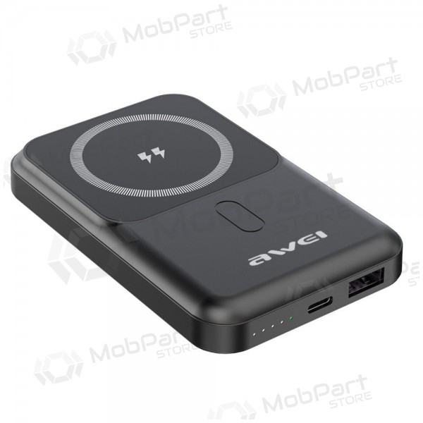Batería externa Power Bank Awei P139K 22.5W Magnetic Wireless 10000mAh negra