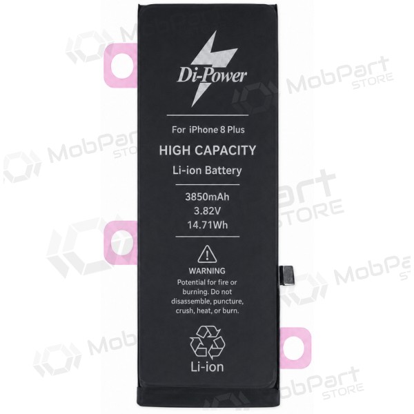 Batería Apple iPhone 8 Plus, acumulador Di-Power 3850 mAh (capacidad aumentada)