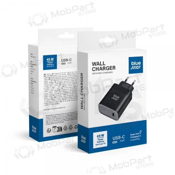 Cargador de red Blue Star TFB-TC-45W 45 W USB-C negro