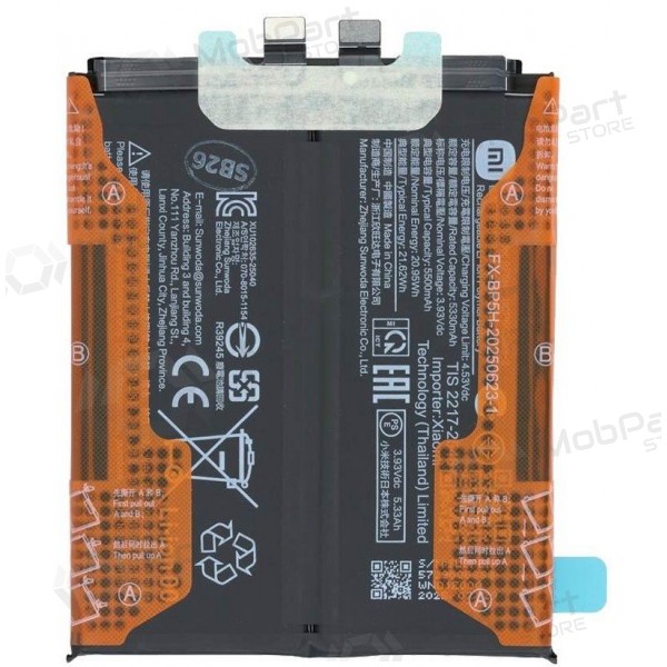 Batería, acumulador (BP5H) (original) para Xiaomi 15T Pro