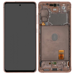 Samsung Galaxy S20 FE pantalla (Cloud Orange) (con un marco) (original)