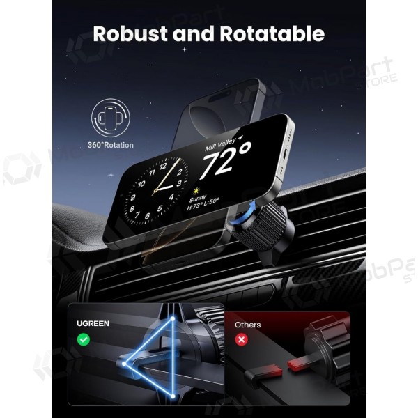 Automobilinis laikiklis-cargador Ugreen W708 MagSafe 15W (35970) negro