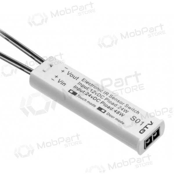 Bekontaktis jungiklis LED juostoms GTV AE-WBBUNI-10DIM (blanco, 12V)