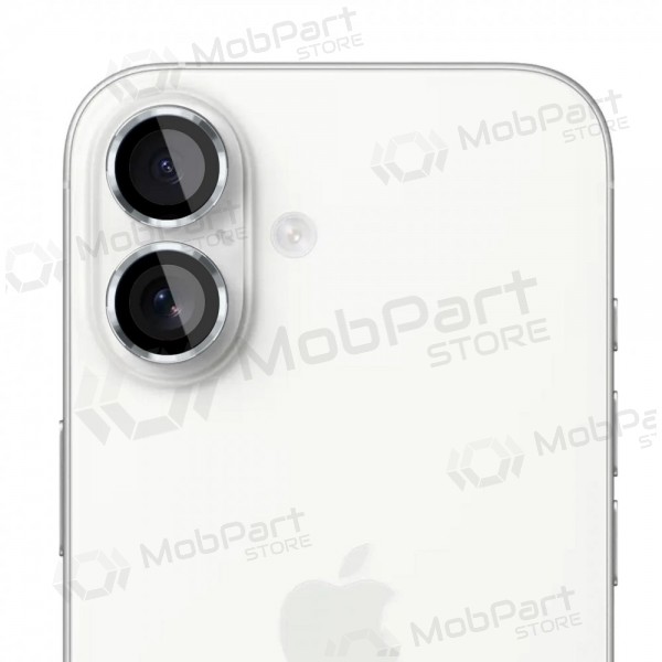Protector de cámara de cristal templado 3MK Lens Pro para Apple iPhone 17 (plateado)