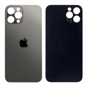 Apple iPhone 12 Pro Max tapa trasera de la batería (negro) (bigger hole for camera)