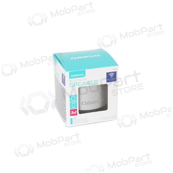 Altavoz portátil Bluetooth OMEGA OG47 (MicroSD, manos libres) (plateado)