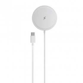 Cargador inalámbrico MagSafe Blue Star Charing Pad 15 W con cable USB-C blanco