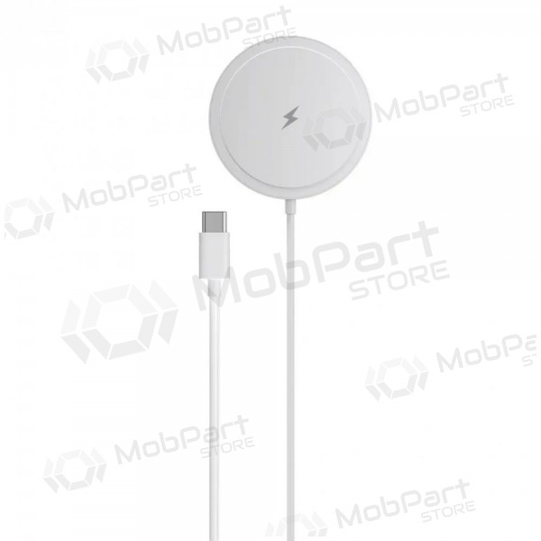 Cargador inalámbrico MagSafe Blue Star Charing Pad 15 W con cable USB-C blanco