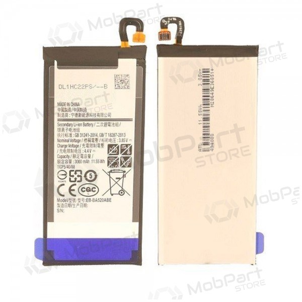 Samsung Galaxy A5 (2017) bateria, akumuliatorius (EB-BA520ABE) Samsung Galaxy A5 (2017) bateria, akumuliatorius (EB-BA520ABE)