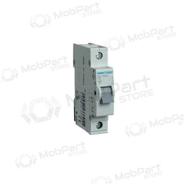 Automatinis jungiklis Hager MC102 (2A, 1P, 230V, 6kA)