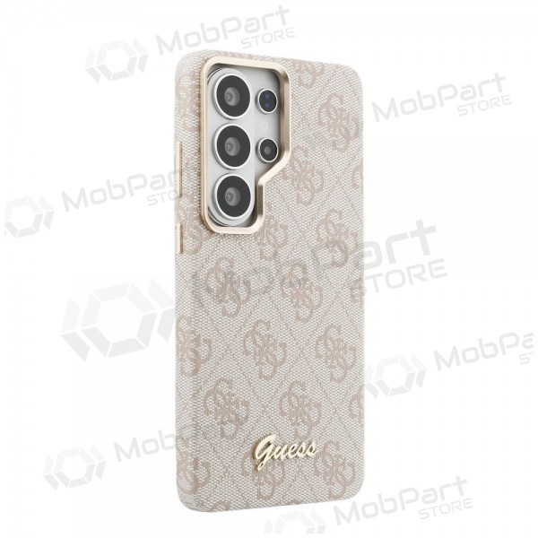 Funda para Samsung Galaxy S26 Ultra - Guess PU 4G Script Metal Logo Magnetic (rosa)