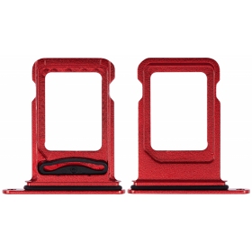 Soporte de tarjeta SIM para Apple iPhone 14, 14 Plus, Dual SIM (rojo)