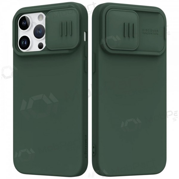 Apple iPhone 15 Pro Max funda „Nillkin Silicone“ (verde oscuro) Apple iPhone 15 Pro Max funda „Nillkin Silicone“ (verde oscuro)
