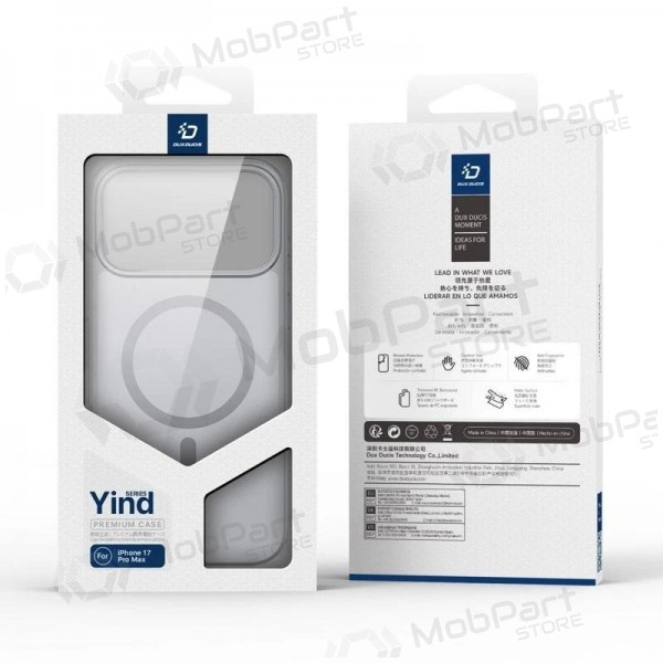 Funda para Apple iPhone 17 Pro Max, 18 Pro Max - Dux Ducis Yind (gris)