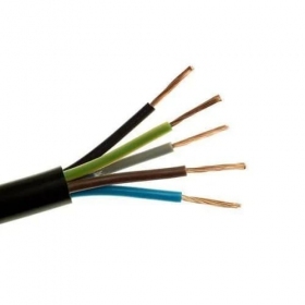 Cable flexible Elpar H05RR-F 5x1.5 mm² de cobre de goma 300/500V