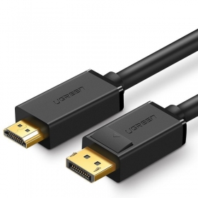 Cable Ugreen DP101 DisplayPort to HDMI 2.0m negro