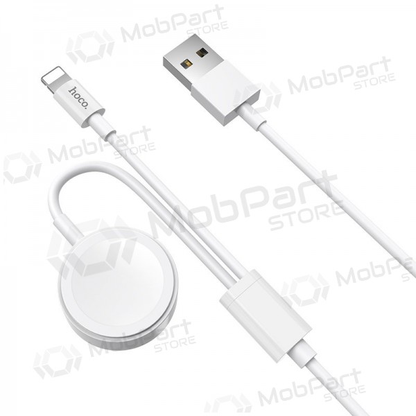 USB cable HOCO U69 lightning 1.0m (with iWatch wireless charger) (blanco)