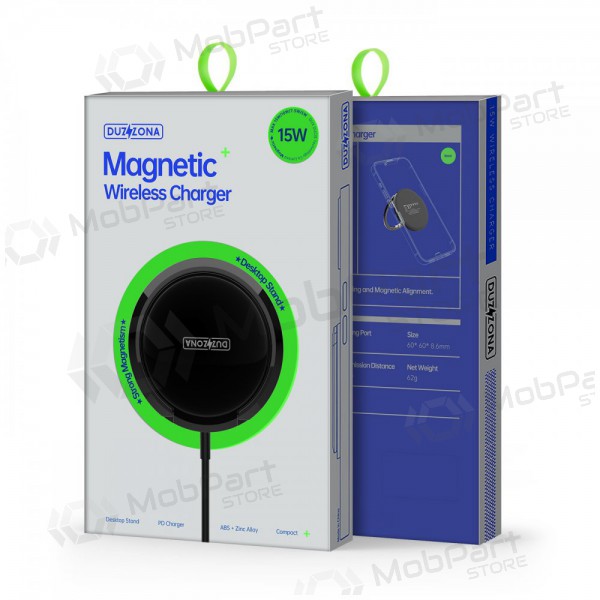 Cargador inalámbrica DUZZONA W1 MagSafe 15W (negro)