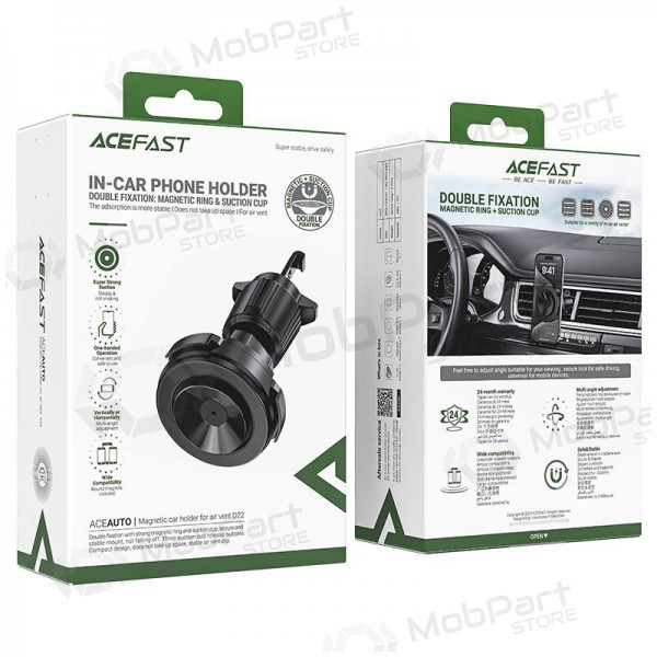 Soporte para teléfono de coche Acefast D22 (air vent) negro