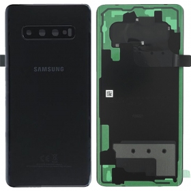 Samsung G975 Galaxy S10 Plus tapa trasera de la batería negro (Ceramic Black) (usada grade B, original)