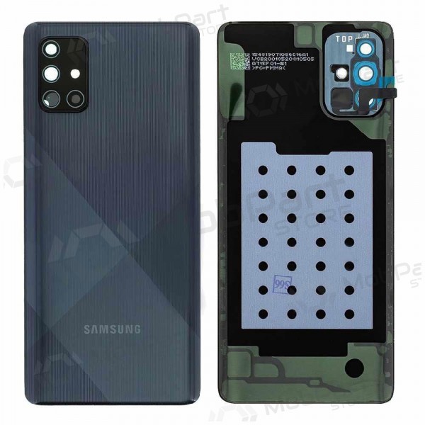 Samsung A715 Galaxy A71 2020 tapa trasera de la batería negro (Prism Crush Black) (usada grade B, original)