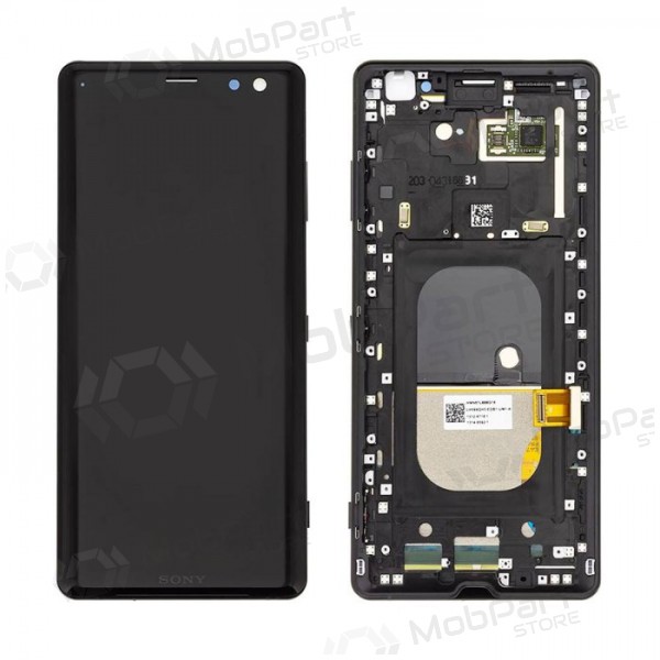 Sony Xperia XZ3 H8416 / H9436 pantalla (negro) (con un marco) (usada grade B, original)
