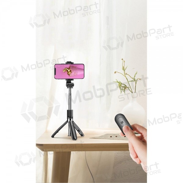 Palo para selfies XO SS08 Tripod Bluetooth negro
