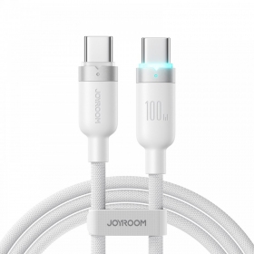 Cable USB-C Joyroom S-A63 USB-C a USB-C 1.2 m 100 W blanco