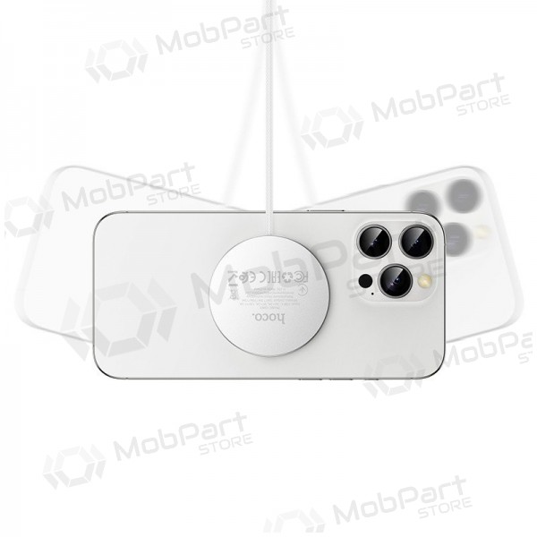 Cargador inalámbrico Hoco CW63 15 W Qi2 blanco
