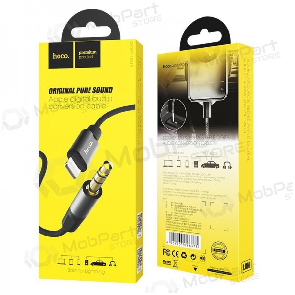 Adaptador de Apple -Lightning- a Audio 3,5mm HOCO UPA13 (negro)