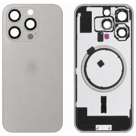 Funda trasera para Apple iPhone 16 Pro (gris) (Premium)