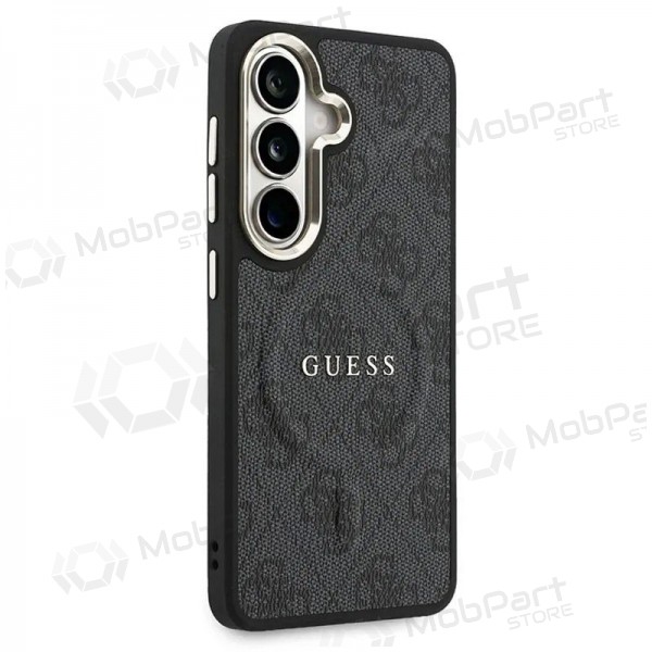 Funda para Samsung Galaxy S26 - Guess PU Leather 4G Gold Frame Magnetic (negra)