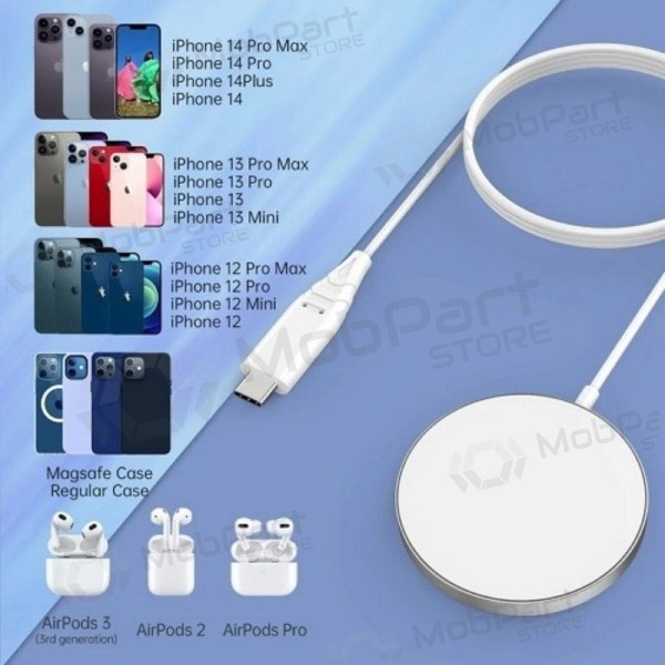 Cargador inalámbrico MagSafe Choetech T518-F 15 W