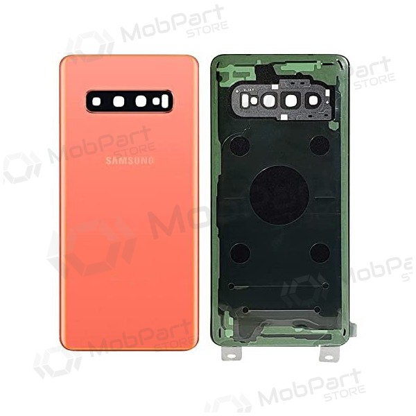 Samsung G973 Galaxy S10 tapa trasera de la batería rosado (Flamingo Pink) (usada grade C, original)