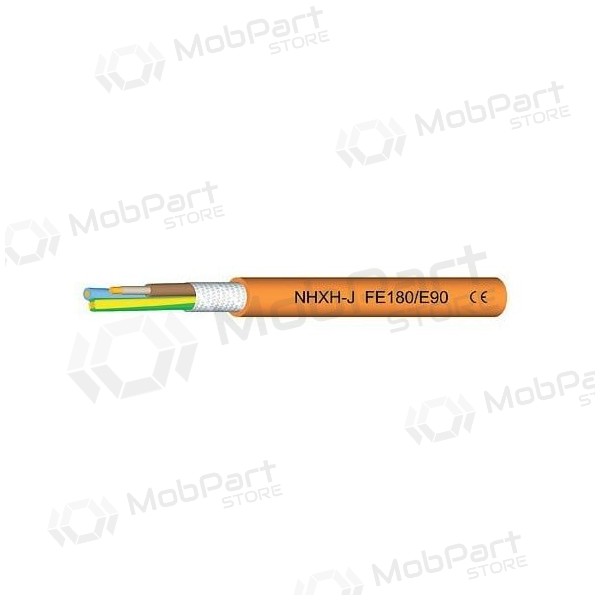 Cable de energía Eupen NHXH FE-180/E90 5x4 mm² de cobre LSZH 1 kV