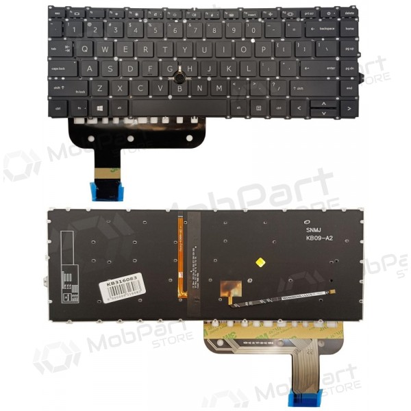 Teclado HP EliteBook 845 G7, su pašvietimu y „trackpoint“