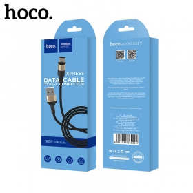 USB cable Hoco X26 Type-C 1.0m (negro / dorado)