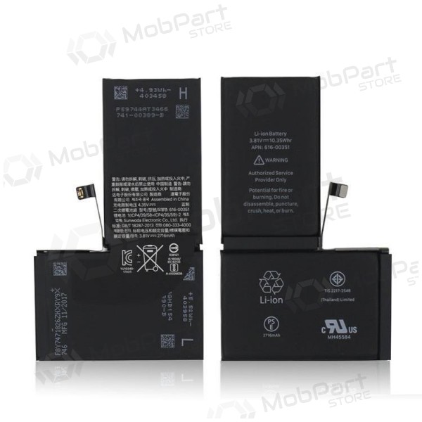 Apple iPhone X bateria / acumulador (2716mAh) (usada grade A, original)
