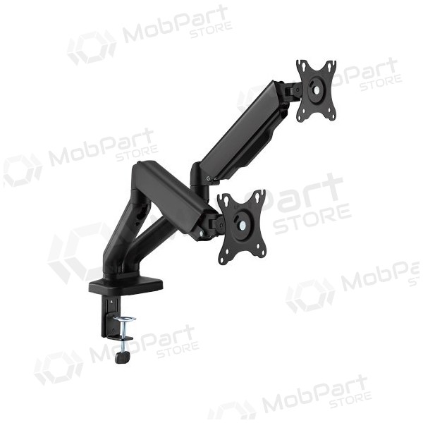 Dviejų 17”-32” monitorių spyruoklinis laikiklis, negro