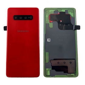 Samsung G975 Galaxy S10 Plus tapa trasera de la batería rojo (Cardinal Red) (usada grade A, original)