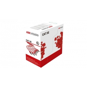 Cable de red Hikvision UTP Categoría 5E (conductor de 0.50mm, bobina de 305m) DS-1LN5E-S